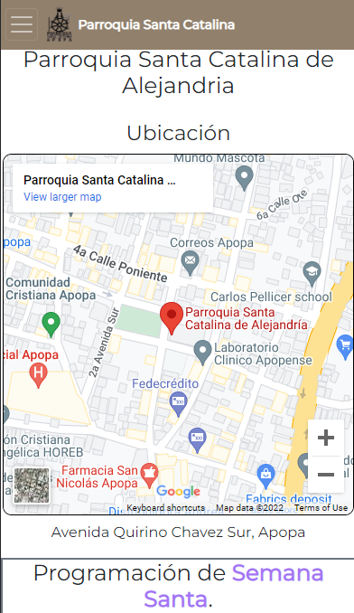 captura de la paguina en celular